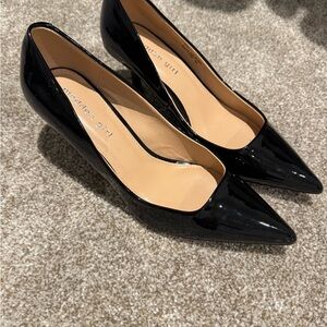 Madden Girl Glossy Black Heels